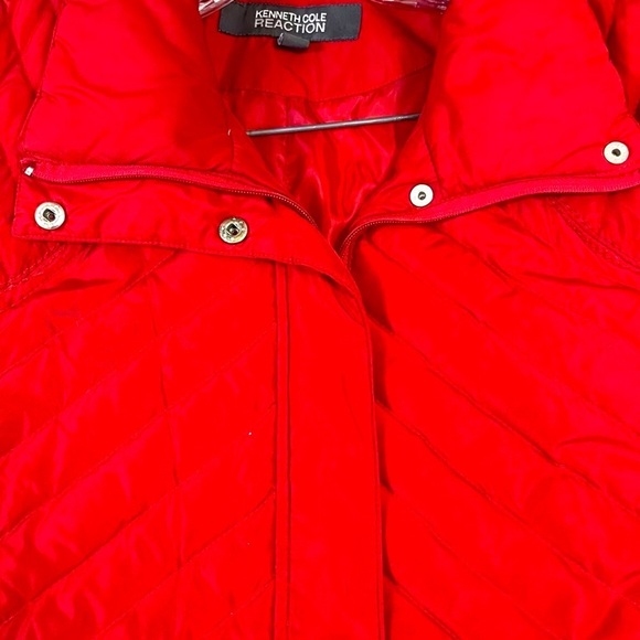 Woman’s Kenneth cole reaction Down Jacket/ Coat  Size XL Red - Picture 5 of 11